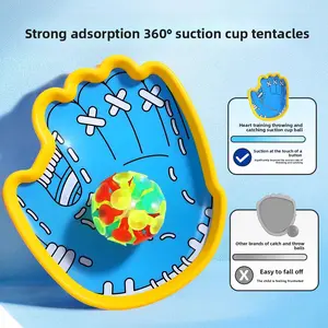 Fun Luminous Suction Cup Throwing and Catching Outdoor Hand Throwing Sports Sticky Ball Toy Suction Ball