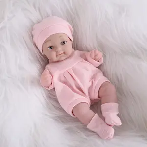 11-Inch Reborn Baby Doll Set, Real Life Doll, 3D Eyes Realistic Eyelashes, Wool Clothes, Suitable for Ages 3+, Perfect for Collectors