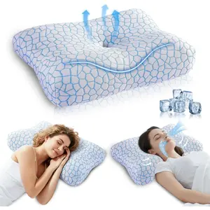 Memory  Side Sleeper Pillow for  and  Painf, Support, Size Cooling Contour Pillow with Dual-Height,   for Side, ,  Sleeper