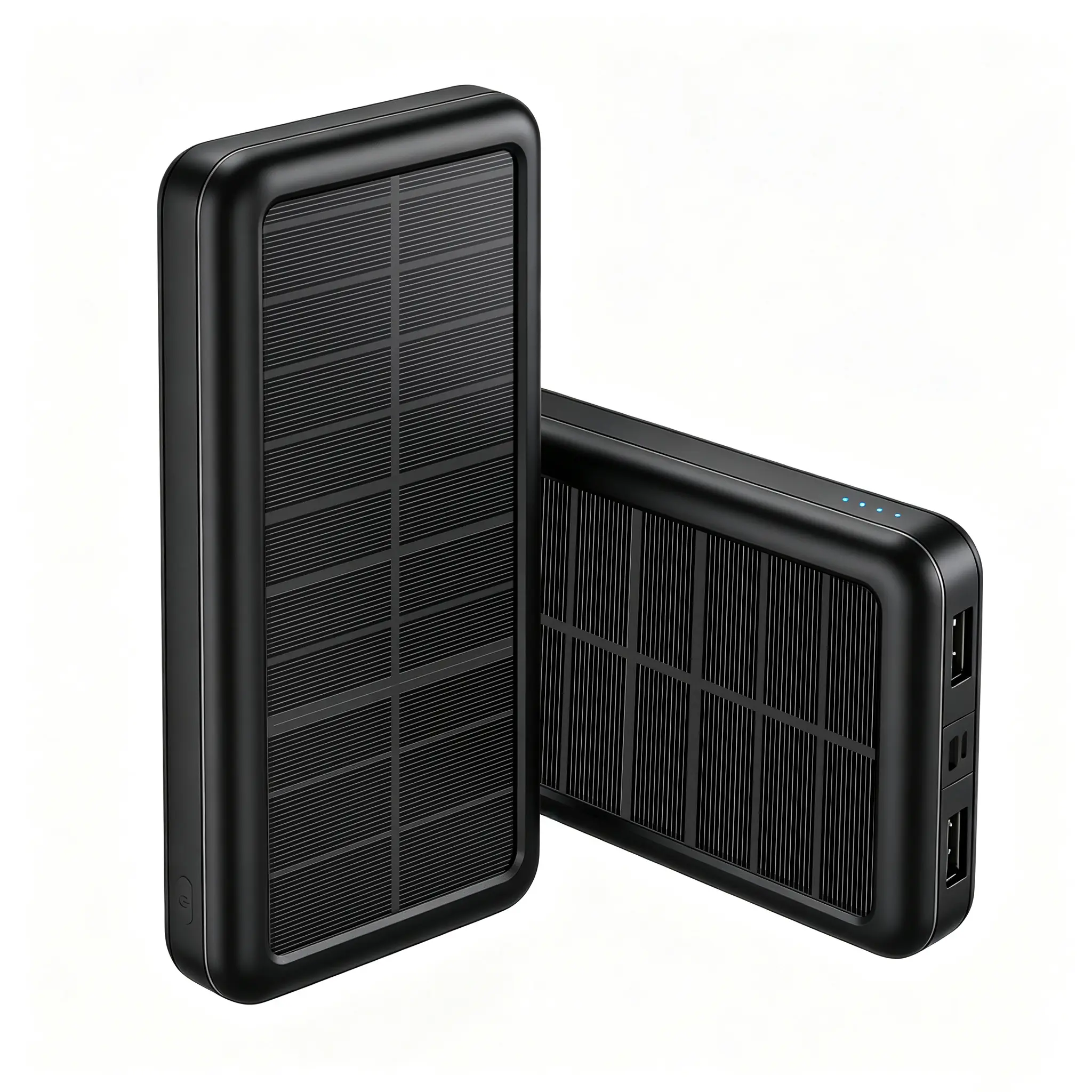 16000 mAh Solar Portable Power Bank for Phone - Dual USB & PD Outputs, Faster Charging, 4 LED Indicators, Suitable for Outdoor Camping Trips