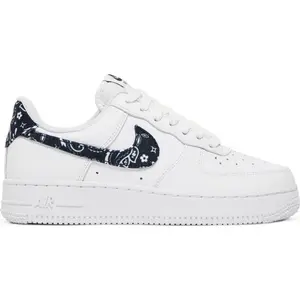 [DH4406-101] Womens Nike Air Force 1 Low '07 Essential (W) 'White Black Paisley'