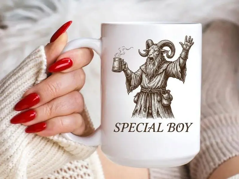 Dungeon Crawler Carl Inspired Mug,Prepotente Mommy's Special Boy cup,Funny Goat Character Mug