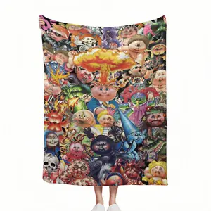 Garbage Pail Kids (Special edition) Throw Blanket Luxury Beautifuls warm winter Vintage Blankets.Recollections from childhood, holiday gift Dream Weave Home