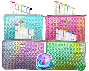 Limited Edition Mermaid Treasure Bundle - Includes 4 Mermaid Bags, Curated Alcohol Marker Palette Sets & Exclusive Page Clip