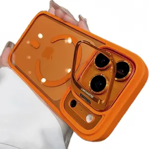 Magnetic For Apple 17 16 15 14 13 12 Max Plus Pro Magnetic Mobile Phone Case with MagSafe Camera Ring Holder, Military-Grade Protection, Anti-Fall, Non-Yellowing, Wireless Casing Protector Cover,Compatible for iPhone