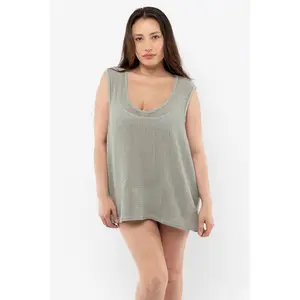 RIN15GD - Unisex Cotton Fishnet Tank Top