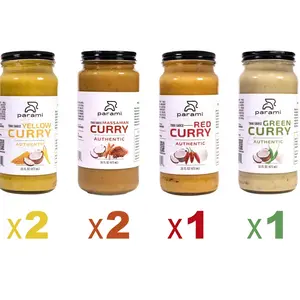 Parami Preferred Bundle - Authentic Thai Flavor Curry Sauces, Organic, Vegan, Gluten-Free, Dairy-Free, Nut-Free