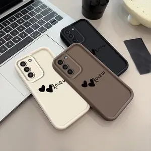Phone Case: Phone Case Suitable for Samsung for Galaxy S26,S26PLUS,S26ULTRA,S25,S25PLUS,S25ULTRA,S24,S24FE,S24PLUS,S24ULTRA,A54,A53,A52,A36,A35,A34,A33,A17,A16,A15,NOTE20,NOTE20ULTRA,S23,S23PLUS,S23ULTRA,S22,S22PLUS,S22UL TPU Protective Casing Black Heart