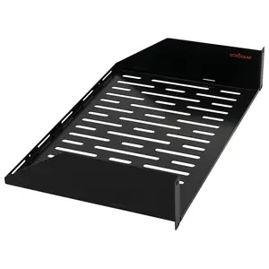 ECHOGEAR  Rack Shelf - Universal Design Works with Any Rack - Holds 50bs of Servers, Network Gear, or AV Equipment - Steel Shelf with Ventilated Design - Install Hardware Included
