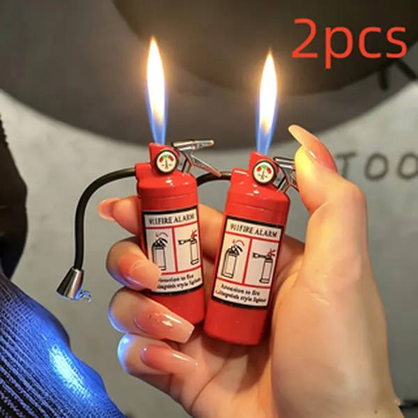 (No butane) Creative Shape Lighter, Open Flame Windproof Lighter, Portable And Small, Adjustable Flame, Rechargeable, For Fireplace, Candle Lighting, Wedding, Cooking