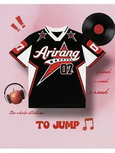 Arirang World Tour 2026 We Are Back Boxy Football Jersey, Oversized Streetwear Unisex Shirt
