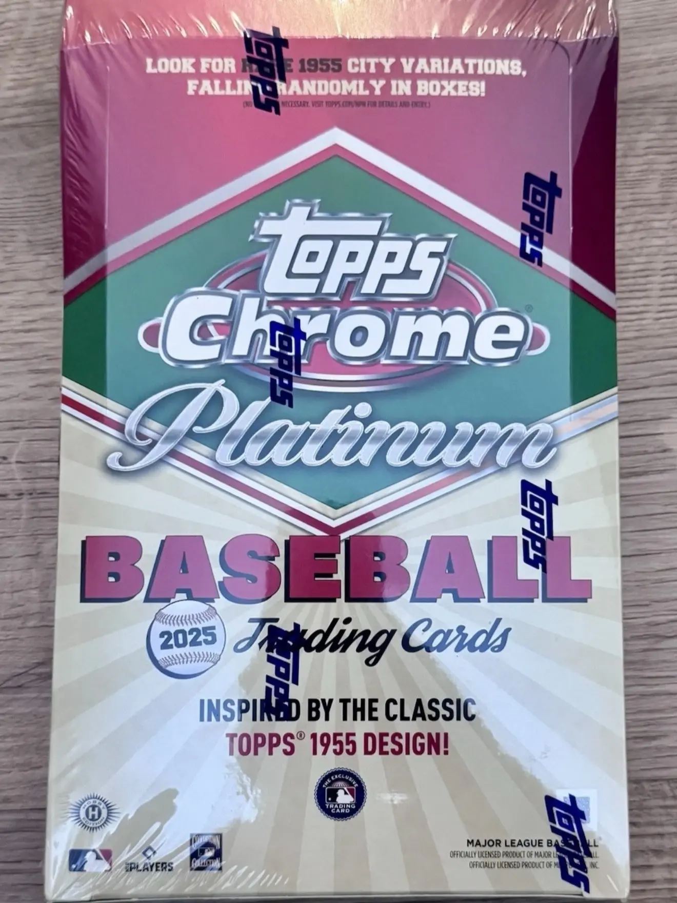 2025 Topps Chrome Platinum '55 Baseball Hobby Box - Sealed