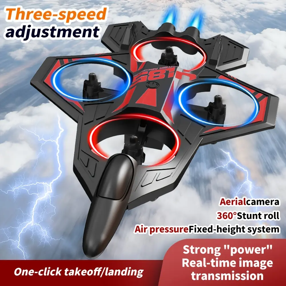 Rechargeable drone, airplane and jet aircraft, with altitude hold function, remote control operation, easy to fly, compact design, sturdy construction, made of foam material, suitable for beginners, indoor and outdoor toy, gift, holiday present