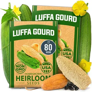 Luffa Seeds 2 Pack - 80 Non-GMO Seeds
