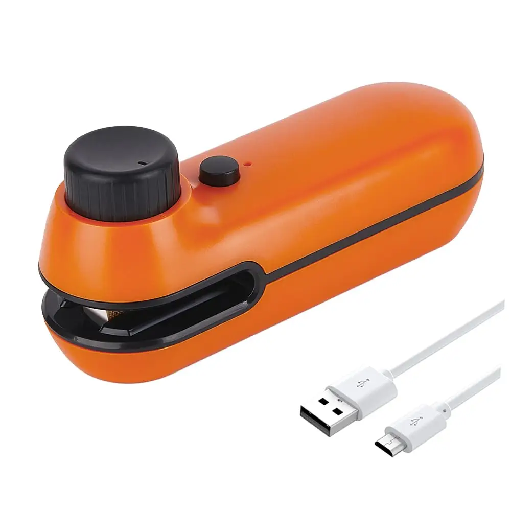 USB Rechargeable Vacuum Sealer, Household Magnetic Design Food Sealer, 3 Seconds Sealing Mini Heat Sealing Machine For Home Kitchen