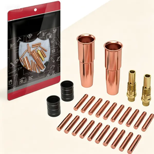.045" Copper MIG Welding Gun Accessory Kit for .045" Welding Wire, 20 Pieces with 2 Gas Diffusers, Compatible with Lincoln Magnum 200/250 & Tweco#2 Style Torches, for Gun Maintenance, Copper Tips, Contact Tip Nozzle