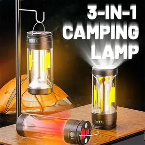 High Lumen Super Bright Magnetic Camping Lantern Handheld Rechargeable Flashlight with 4 Lighting Modes COB Side Light USB-C Charging Digital Display Portable Camping Lantern Long-Lasting Power for Outdoor Camping Hiking Labor Day Sale Sale Ends Soon camp