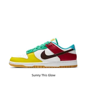 Mismatched Color Heel Multi Tone Leather Low Cut Casual Skate Trainers Smooth Leather Upper Wear Resistant Gum Outsole Streetwear Sneakers For Teens