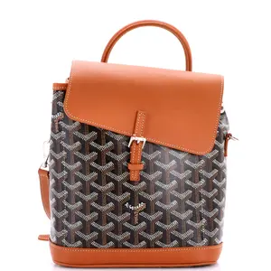 Pre-owned Goyard Canvas Coated Backpacks Alpin Backpack Coated Canvas Mini by Rebag