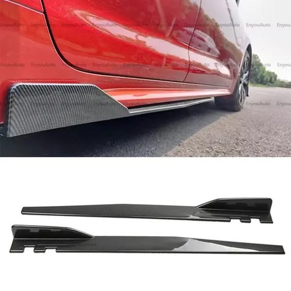 For Tesla 3 S X 46" Side Skirt Extension Rocker Panel Splitter Carbon Fiber, Automotive For Tesla 3 S X 46" Side Skirt Extension Rocker Panel Splitter Carbon Fiber, Automotive