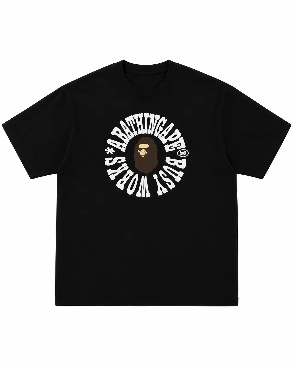 Busy Works Logo Relaxed Fit Tee, Minimal Streetwear Graphic T Shirt, Oversized Urban Logo Style Tee, Vintage Y2K Graphic Shirt, Casual Unisex Cotton Tee