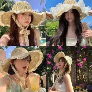 Straw Beach Hat – New Summer 2026 Collection | Vintage Lace Hat for Gorgeous Photos