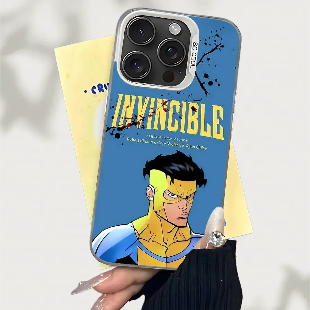 Sleek Silver Personalized TPU Cartoon Casing - Shockproof Protection Accessory for iPhone 11,12,13,14,15,16,17 Air, Pro, MAX Smartphones
