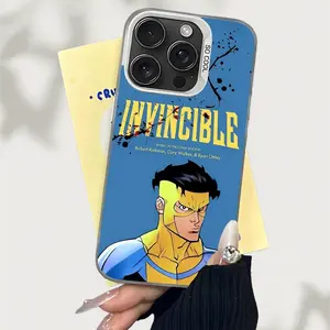 Cool I-Invincible Phone Case Sleek Silver Shockproof For iPhone 17 Air 16,15,14,13,12,11,Pro,MAX