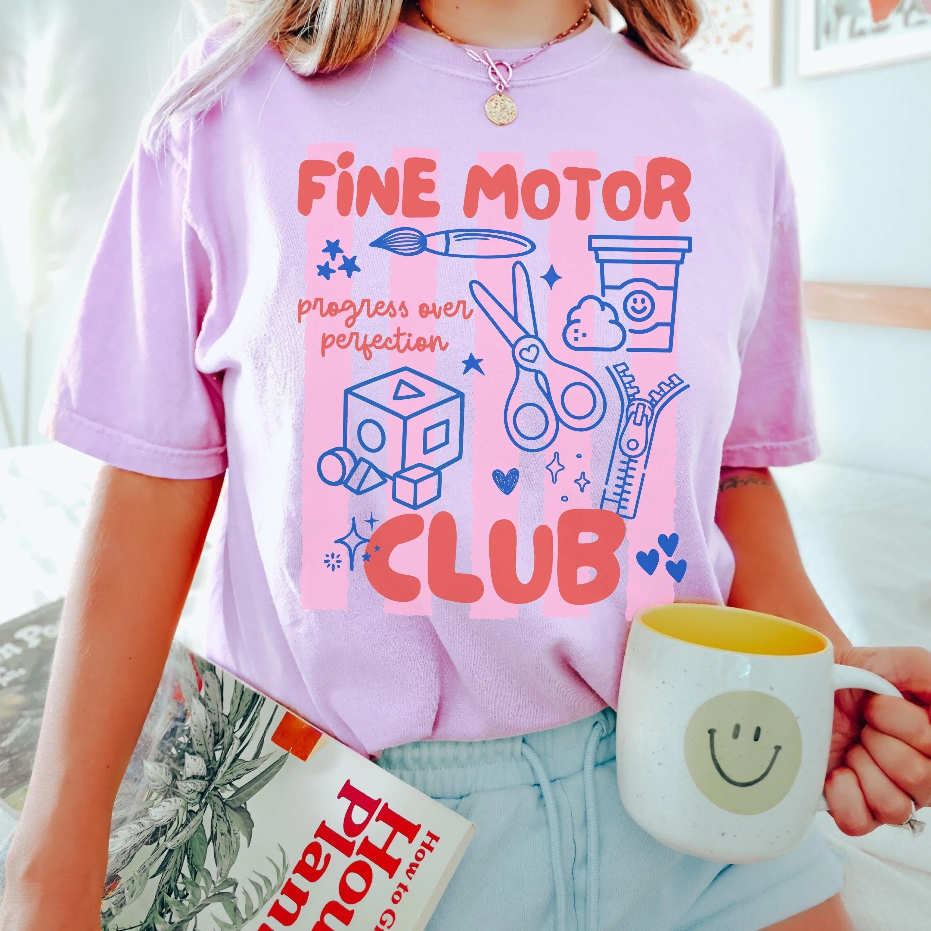 Occupational Therapy Shirt Comfort Colors Stripe Fine Mother Promoter OT Tshirt Trendy Occupational Therapist Tee Cute Gift for OTA COTA