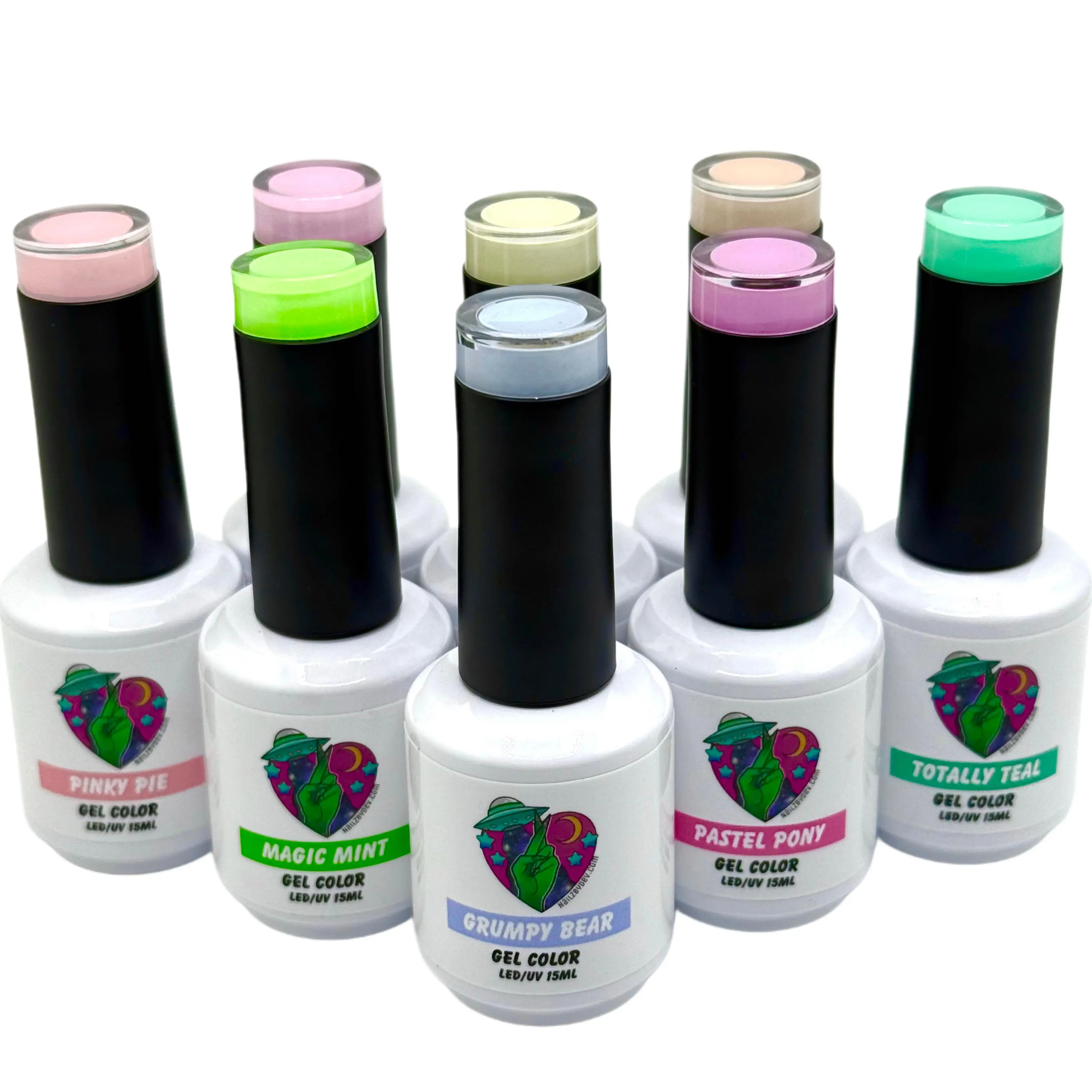 My Little Pastels Gel Collection – 8 Pigmented Pastel Gel Colors