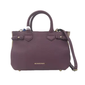Pre-owned BURBERRY Cowhide/Canvas Shoulder Bags 10.63'' R1589 Shoulder Bag C1367295204 0610 T2 Luna