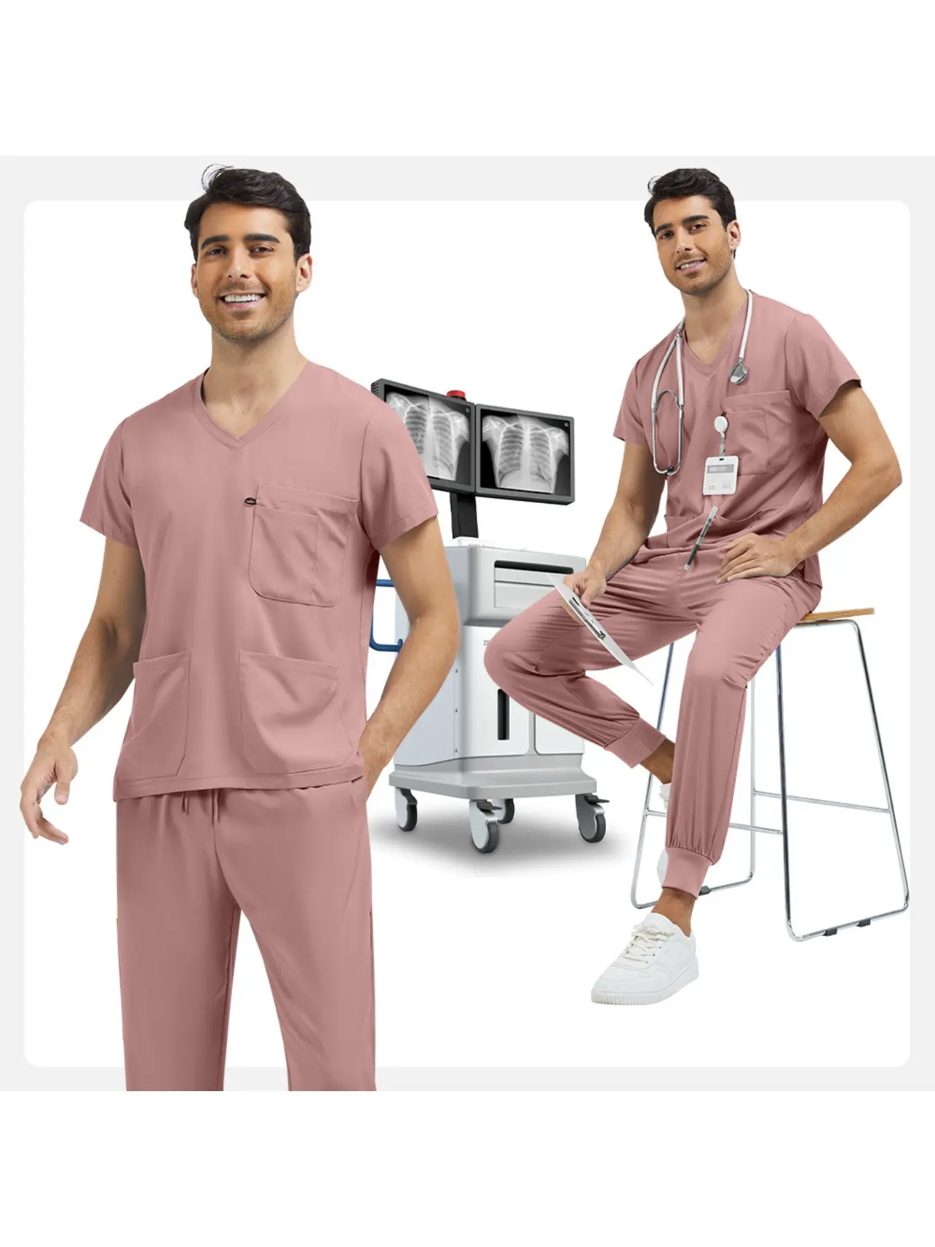 Quick Dry Cleaning Uniform Clothes Men Surgical Scrubs Medical Scrubs Dermatologists Work Clothes Surgery Set Pet Clinic Hand Clothes Dental Hospital Nurse Set Veterinary Work Clothes