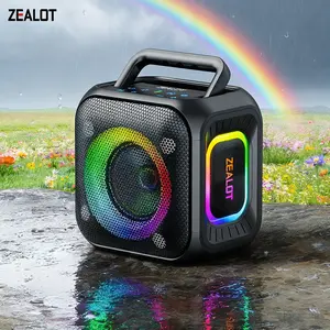 ZEALOT IPX6 Waterproof Portable Bluetooth Speaker, 6000mAh Rechargeable Battery, 30W Clear Sound Perfect for Beach Days, Gym Sessions, Camping Trips & Poolside Relaxation