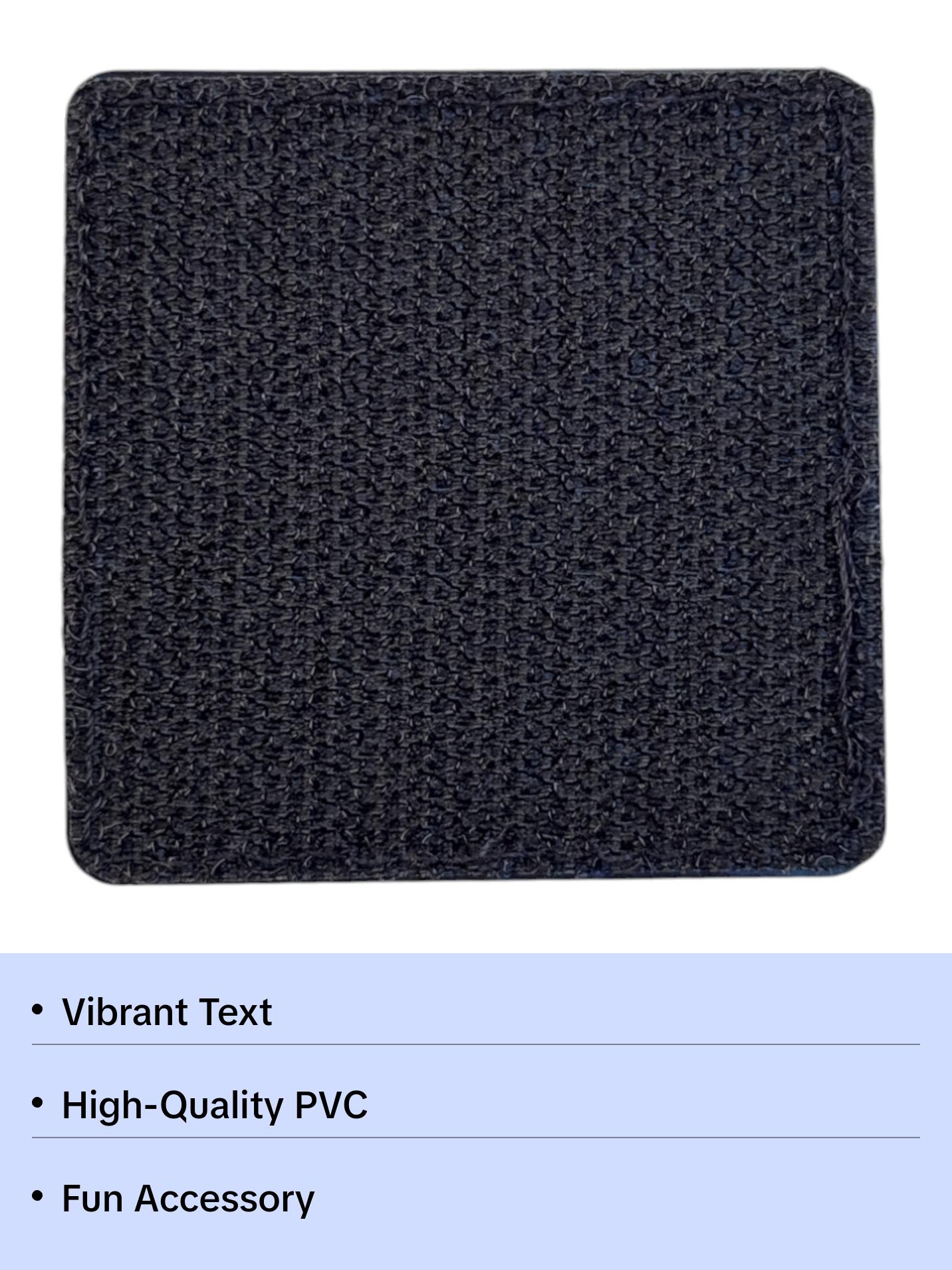 text 028 PVC MORALE PATCH