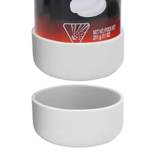 Linkidea 2 Pack Shave Gel Can Rust Holder, Silicone Shaving Foam Stand, Shaver Gel Foam Base Compatible with Barbasol, Gilletee Shave Gel (Grey)