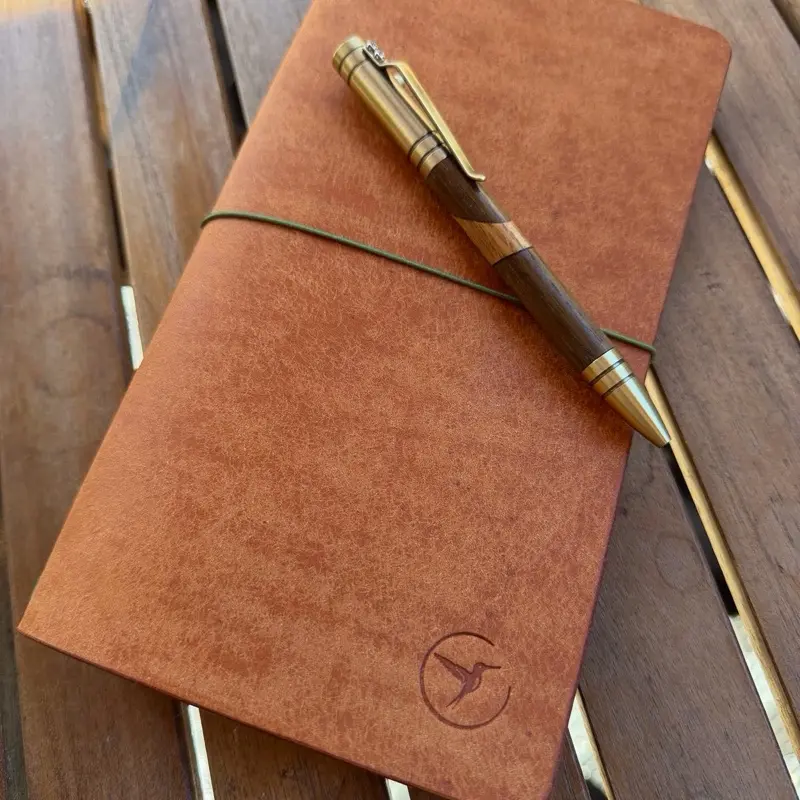 Leather Travelers Style Notebook Cover + Refillable Insert – Italian Pueblo leather Journal Cover