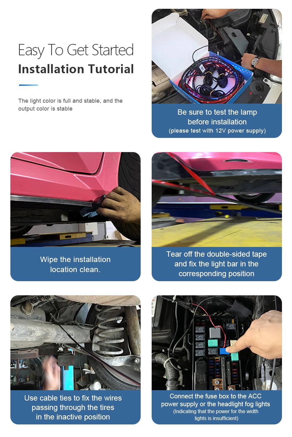 Sensefull multicolor Car Under Glow