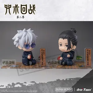 Jujutsu Kaisen Satoru Gojo and Jogo Scene Acrylic Stand Sitting Pose Figurine Anime Display