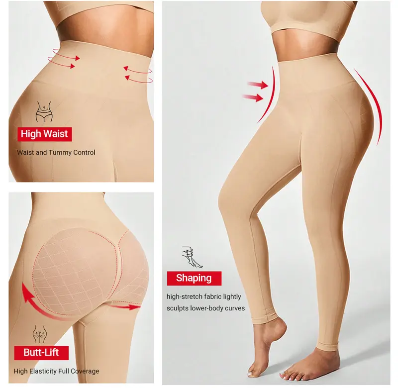 Product Introduction of VVL Women's Yoga Leggings High-Waist Seamless Regular-Length Pants Comfortable Casual Sportswear Basic Style for Everyday Wear 4