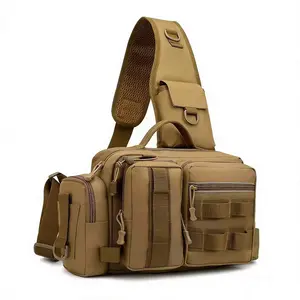 New Multi-Functional Chest Bag, Large Tactical Waist Pack, Fishing Rod Holder, Outdoor Gear Backpack, Convertible Tactical Belt Bag