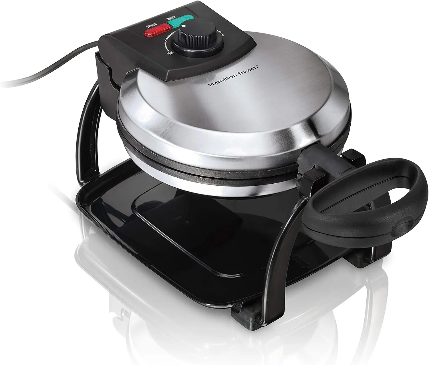 Hamilton Beach Belgian Style Flip Waffle Maker, Black, 26010R