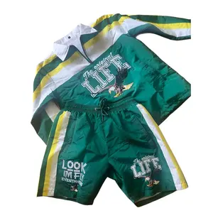 Look Im Fly Everywhere Windbreaker Short Set Menswear