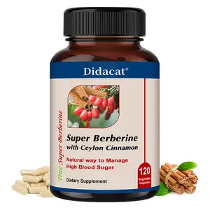 Didacat Ceylon Cinnamon Health Supplement — Supports Cardiovascular Health and Blood Circulation 120 Capsules