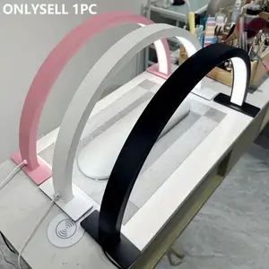 Half Moon Nail Light U-Shaped Eyelash Tattoo Brow Embroidery Beauty Salon Table Lamp, Three-Color LED Desk Lamp, Adjustable Lighting, Adjustable Leds