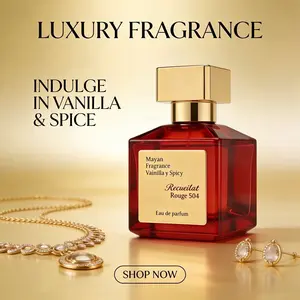 Meryam Fragrance Bacallat Rouge 504 Eau De Parfum 70ML, Vanilla & Pepper Spicy Floral Scent, Affordable Luxury Alternative