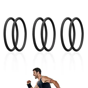 Silicone Patella Tendon Knee Strap 6 Pack for Pain Relief & Support Brace Ideal for Hiking Soccer Basketball Running Tennis Tendonitis Volleyball & Squats - Tool, Healthcare