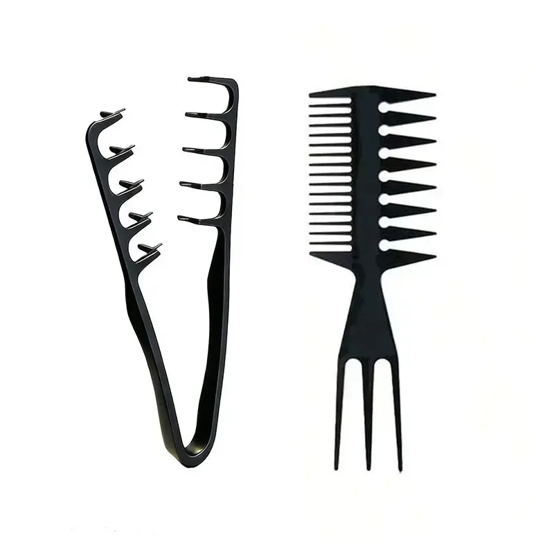 Men's Salon Hair Styling Comb Set, Wide-Tooth Comb for Textured Hairstyles, Pompadour Style Comb, Voluminous Look Styling Comb, Root-Lifting Comb, Hair Volume Tool, Hair Styling Tools, Salon Supplies