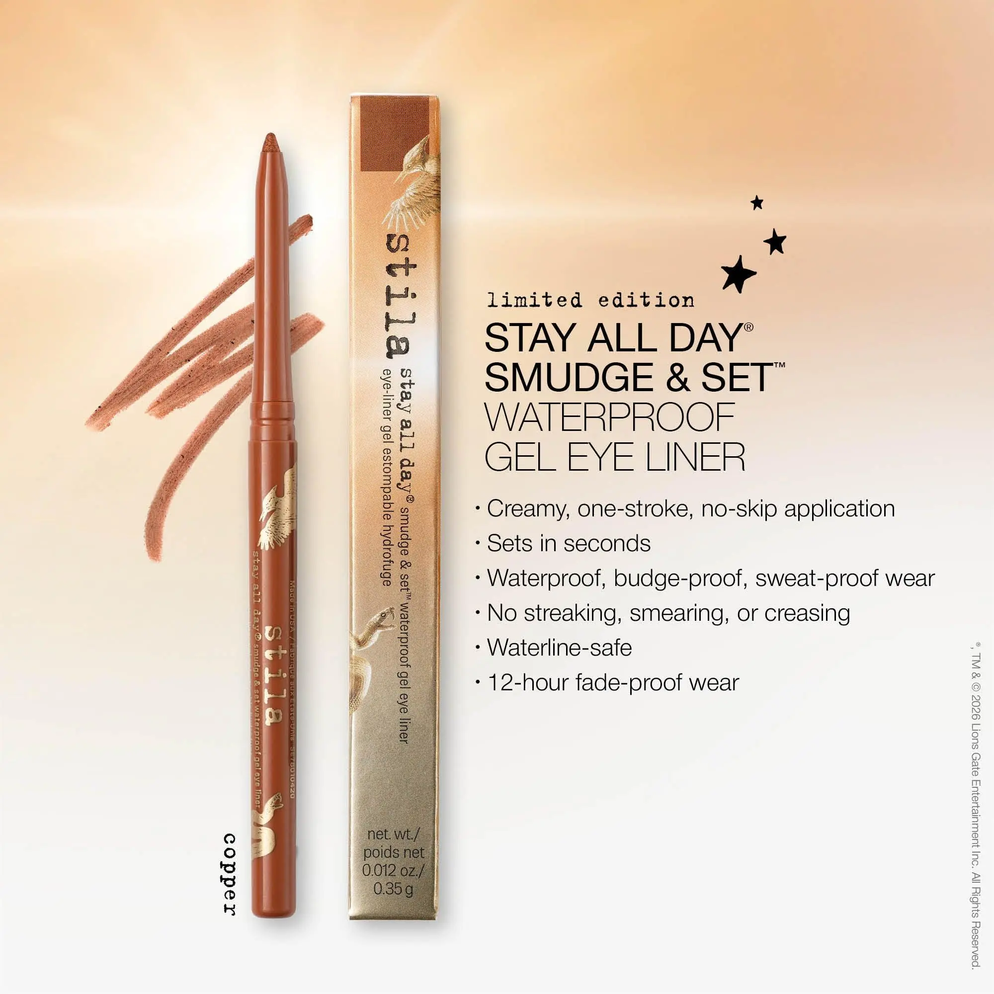 Stay All Day® Smudge & Set™ Waterproof Gel Eye Liner - Copper