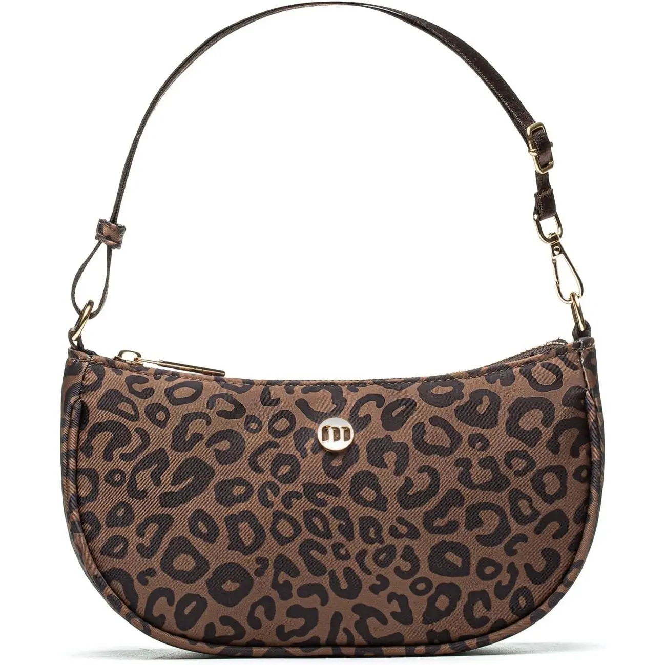 Casual Crescent Shoulder Bag for Women, Lightweight Nylon Crossbody Purse with Zipper Closure and Adjustable Strap, Casual Purse, Crossbody Shoulder Bag, Handbag Shoulder Purse