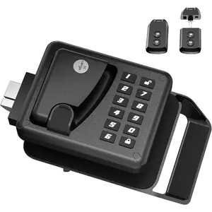 RV Door Lock Keyless Entry with 10-Digit Keypad and Remote Control, Premium Camper DoorLock Replacement, Travel Trailer Door Lock, Suitable for Various Types of RVs